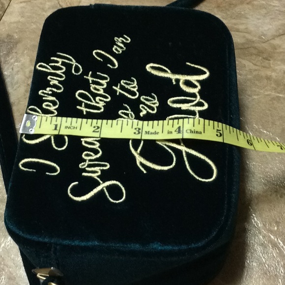 Harry Potter “I Solemnly Swear” green velour purse - Picture 7 of 7